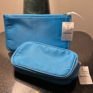 J. Crew Vibrant Nylon Pouch Duo